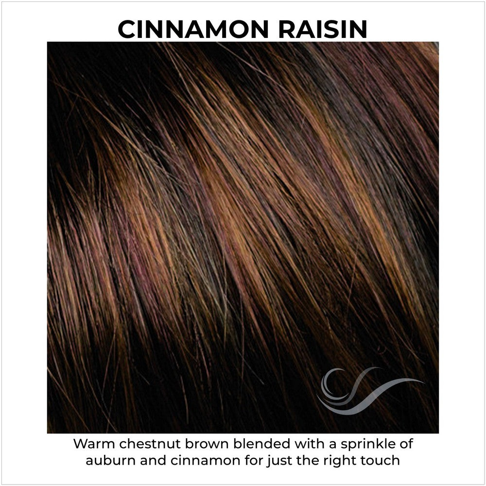 Cinnamon Raisin-Dark brown and medium auburn with light caramel highlights