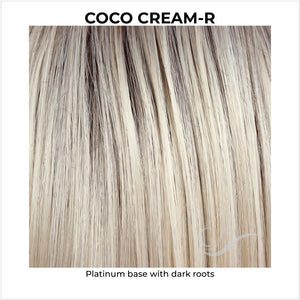 Coco Cream-R-Platinum base with dark roots
