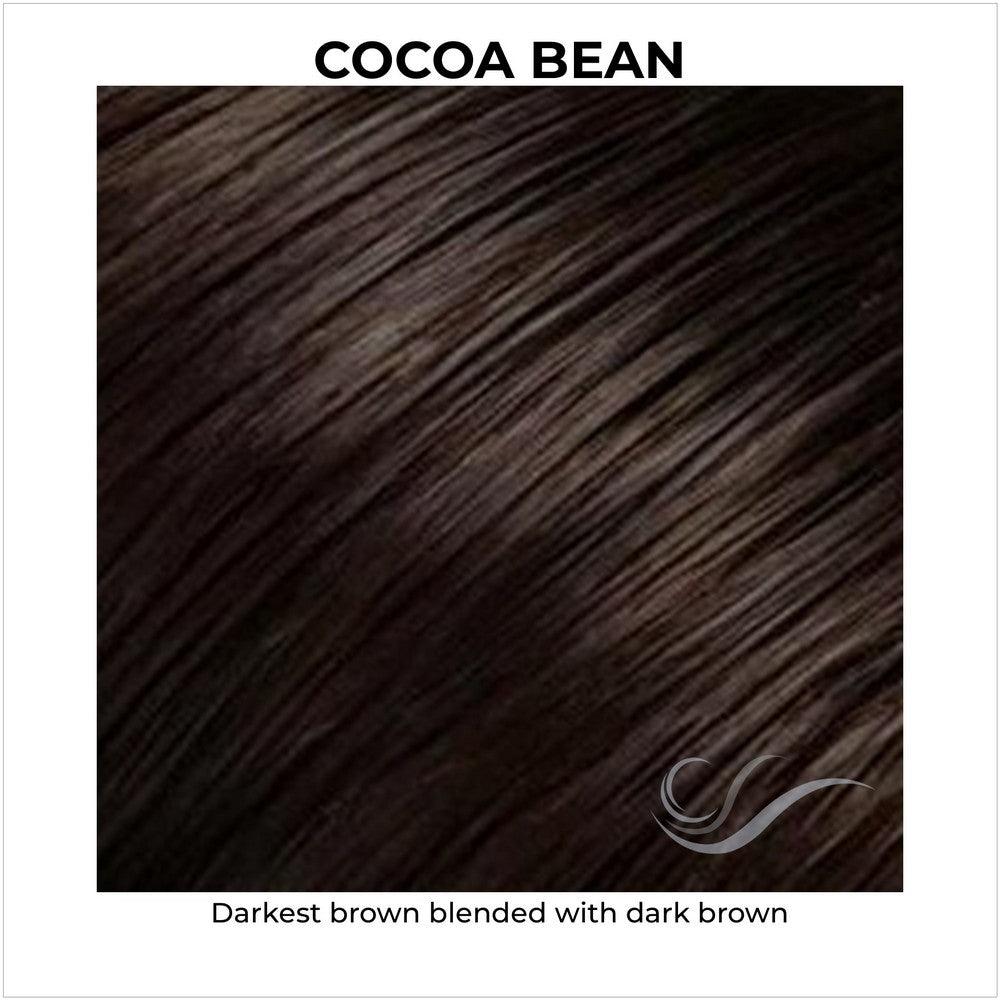 Cocoa Bean-Darkest brown blended with dark brown