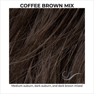 Coffee Brown Mix-Medium auburn, dark auburn, and dark brown mixed
