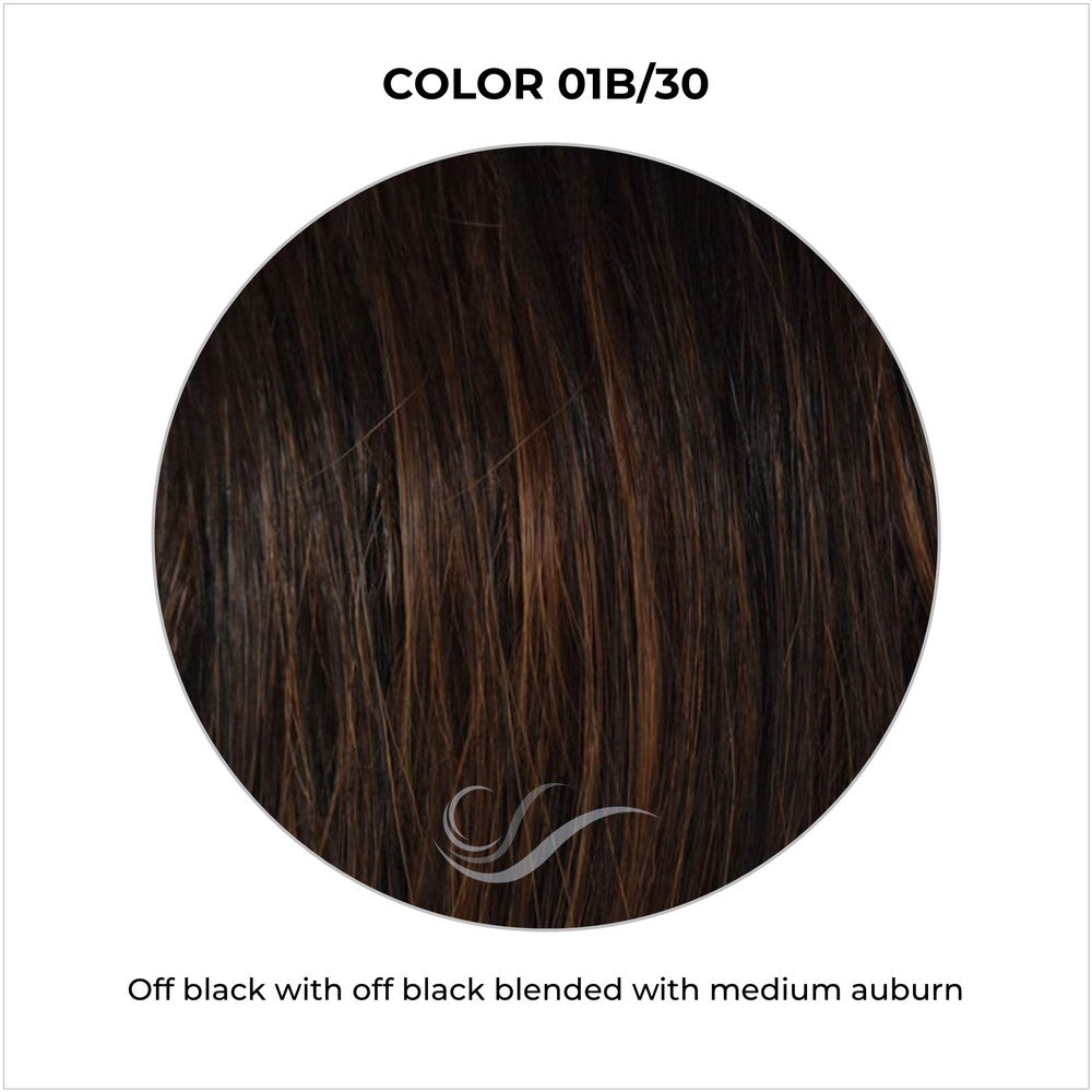 COLOR 01B/30-Off black with off black blended with medium auburn
