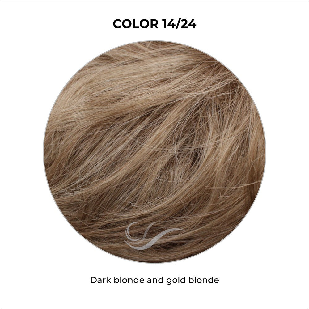 COLOR 14/24-Dark blonde and gold blonde