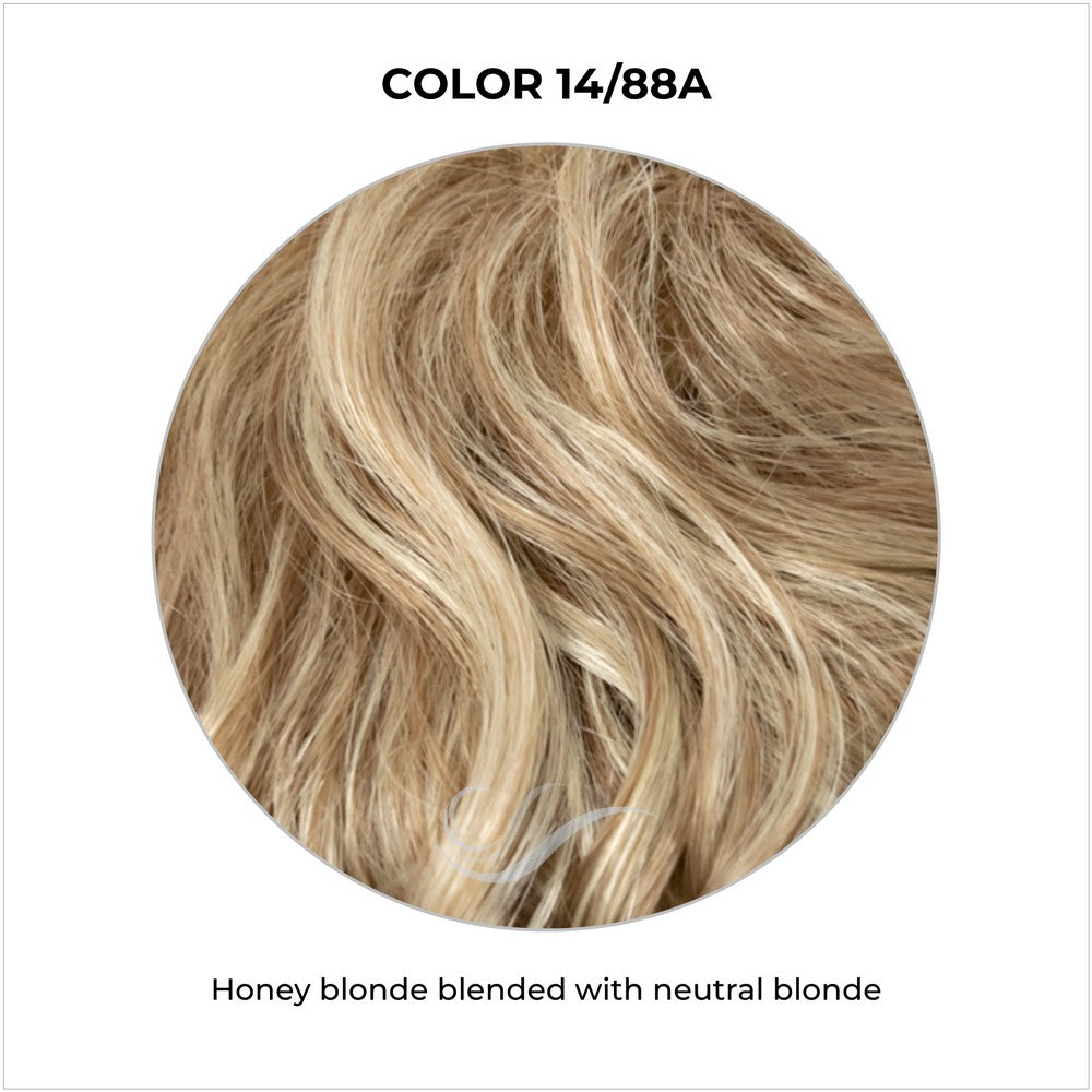 COLOR 14/88A-Honey blonde blended with neutral blonde