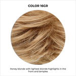 Load image into Gallery viewer, COLOR 16GR-Honey blonde with lightest blonde highlights in the front and temples
