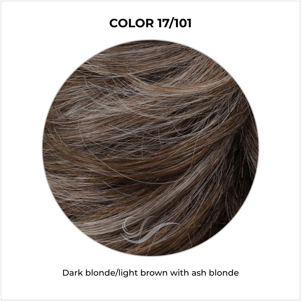 COLOR 17/101-Dark blonde/light brown with ash blonde