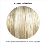 Load image into Gallery viewer, 24/102/R12-Rooted gold blonde with platinum blonde highlights
