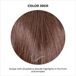 Load image into Gallery viewer, COLOR 30GR-Russet with strawberry blonde highlights in the front and temples
