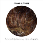 Load image into Gallery viewer, COLOR 32/33/40F-Red wine with dark auburn and intense red highlights
