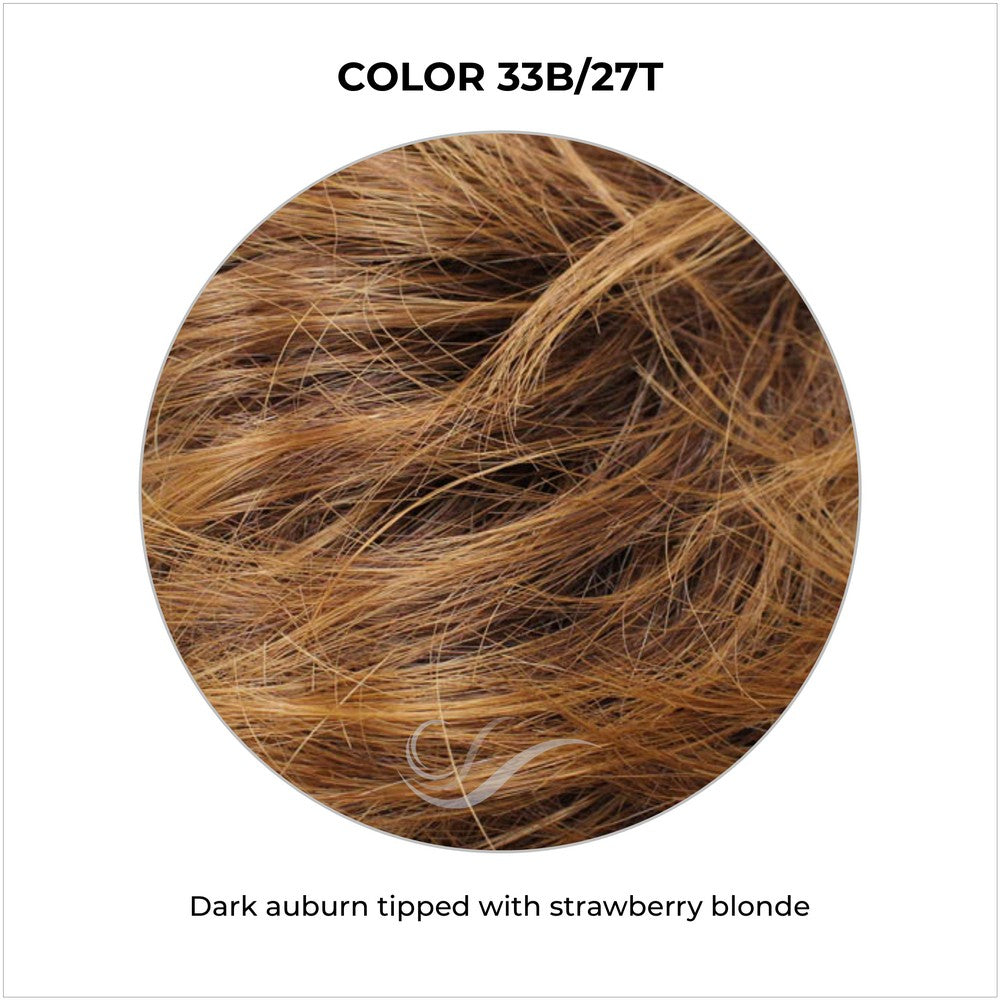 COLOR 33B/27T-Dark auburn tipped with strawberry blonde