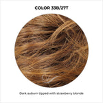 Load image into Gallery viewer, COLOR 33B/27T-Dark auburn tipped with strawberry blonde
