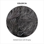 Load image into Gallery viewer, COLOR 34-Darkest brown with 5% gray
