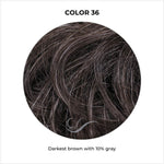 Load image into Gallery viewer, COLOR 36-Darkest brown with 10% gray
