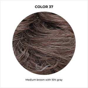 COLOR 37-Medium brown with 10% gray