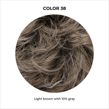 COLOR 38-Light brown with 10% gray