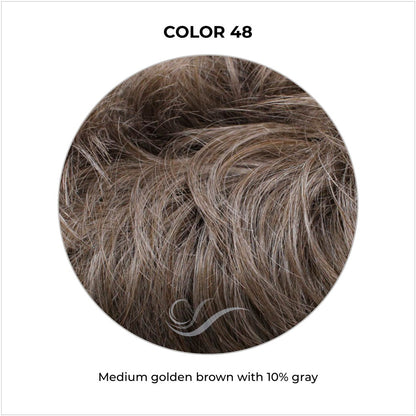 COLOR 48-Medium golden brown with 10% gray