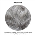 Load image into Gallery viewer, COLOR 93-Darkest brown with 90% gray in front, 60% gray on top, and only 50% gray in the back

