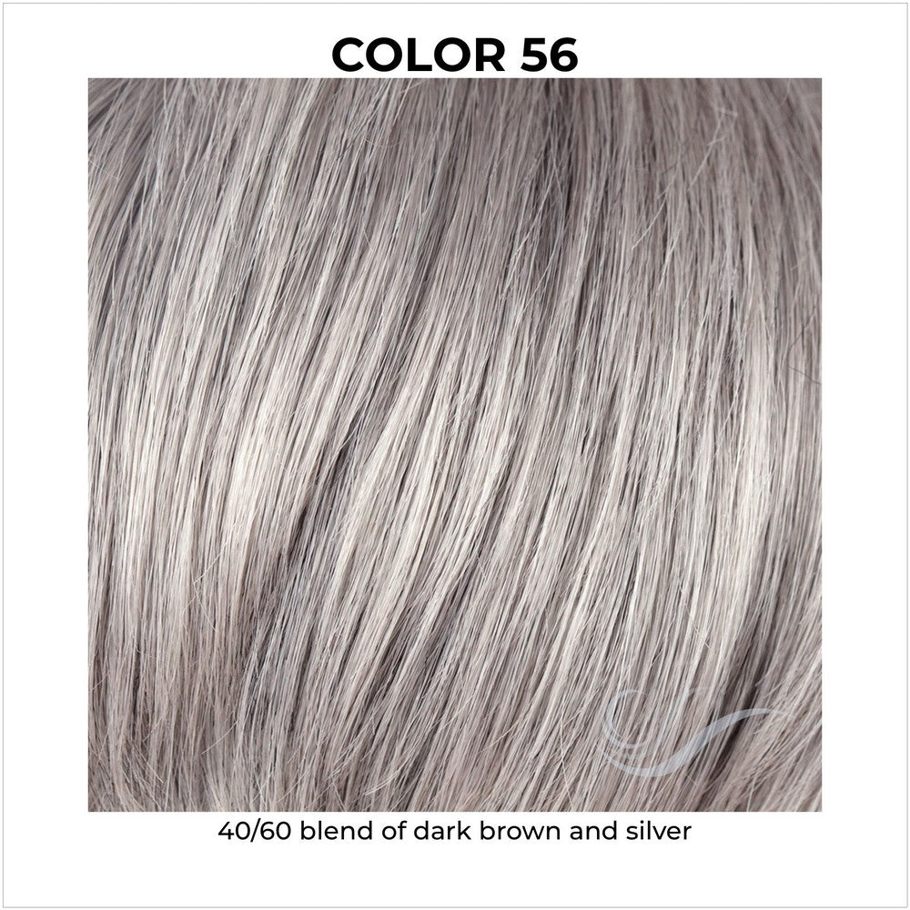56-40/60 blend of dark brown and silver