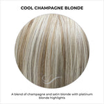 Load image into Gallery viewer, Cool Champagne Blonde-A blend of champagne and satin blonde with platinum blonde highlights
