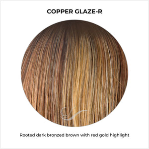 Copper Glaze-R-Rooted dark bronzed brown with red gold highlight