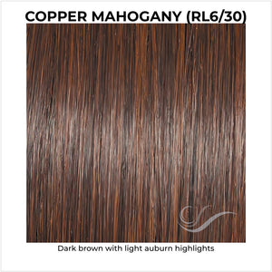 Copper Mahogany (RL6/30)-Dark brown with light auburn highlights