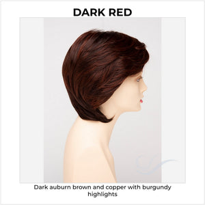 Coti By Envy in Dark Red-Dark auburn brown and copper with burgundy highlights