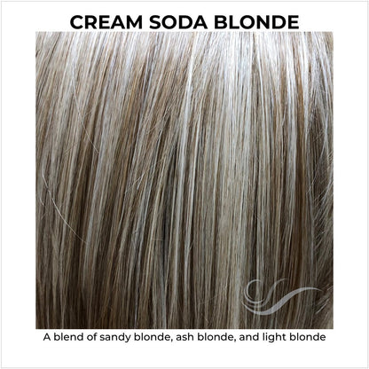 Cream Soda Blonde-A blend of sandy blonde, ash blonde, and light blonde