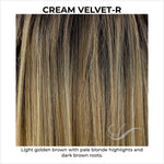 Load image into Gallery viewer, Cream Velvet-R-Dark golden blonde with pale blonde highlights and dark brown roots
