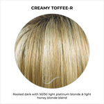 Load image into Gallery viewer, Creamy Toffee-R-Rooted dark with 50/50 light platinum blonde &amp; light honey blonde blend
