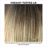 Load image into Gallery viewer, Creamy Toffee-LR-Extra long dark root on a platinum base with dark gold blonde lowlights
