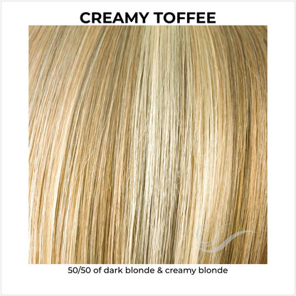 Creamy Toffee-50/50 of dark blonde & creamy blonde 