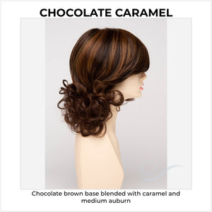Danielle By Envy in Chocolate Caramel-Chocolate brown base blended with caramel and medium auburn