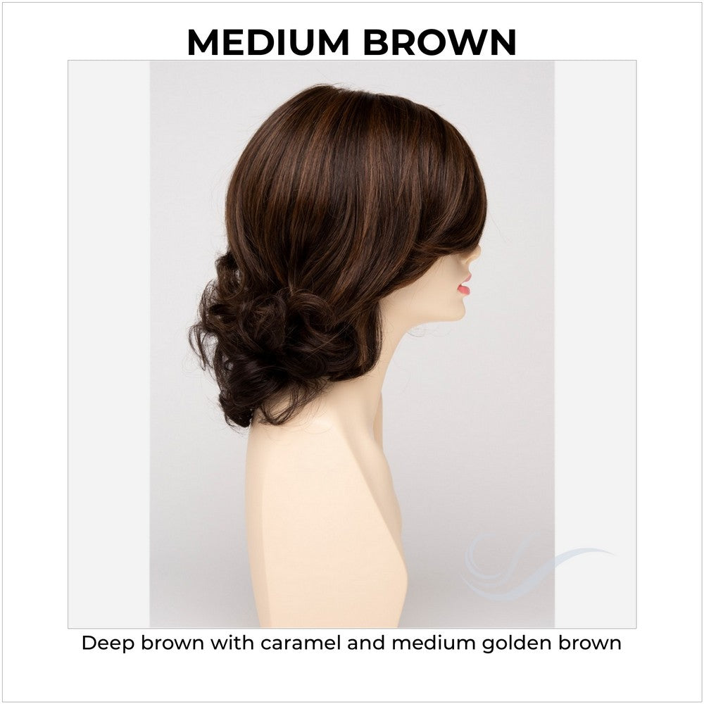 Danielle By Envy in Medium Brown-Deep brown with caramel and medium golden brown