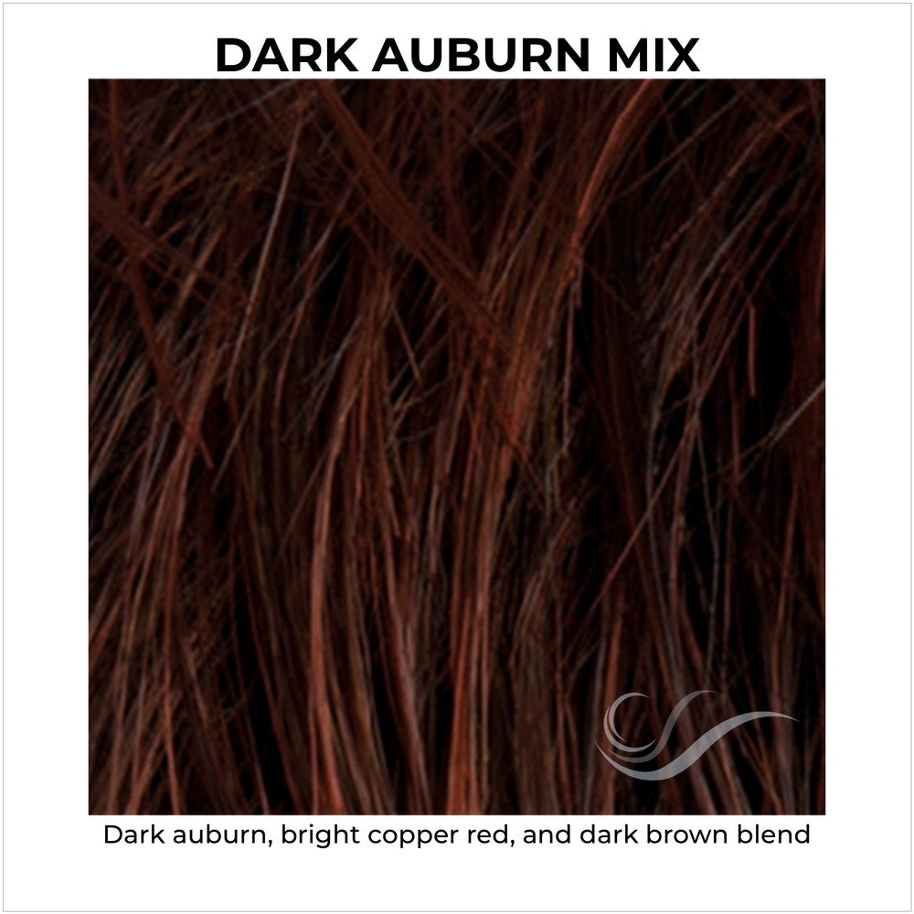 Dark Auburn Mix-Dark auburn, bright copper red, and dark brown blend