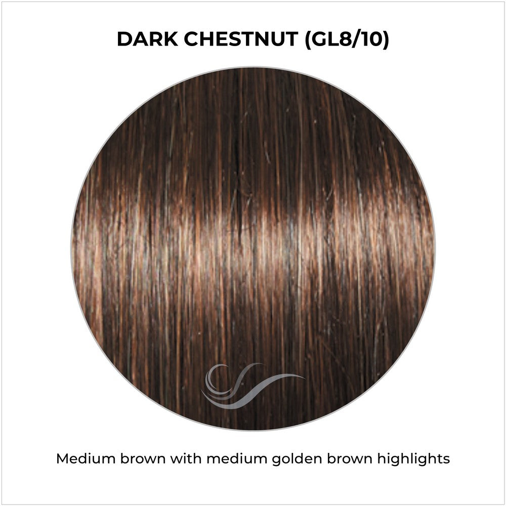 Dark Chestnut (GL8/10)-Medium brown with medium golden brown highlights
