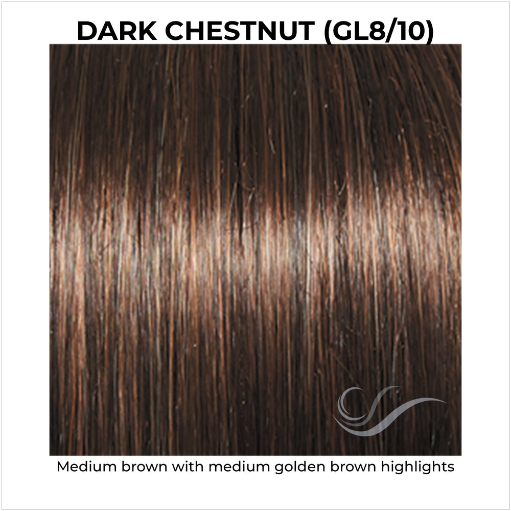 Dark Chestnut (GL8/10)-Medium brown with medium golden brown highlights