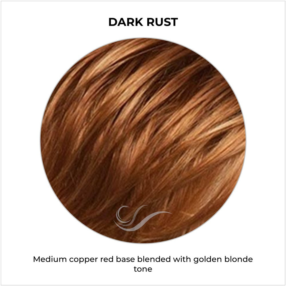 Dark Rust-Medium copper red base blended with golden blonde tone