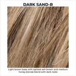 Load image into Gallery viewer, Dark Sand-R-Light brown base with lightest ash brown and medium honey blonde blend with dark roots
