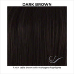 Load image into Gallery viewer, Dark Brown-A rich sable brown with mahogany highlights
