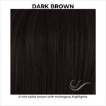 Load image into Gallery viewer, Dark Brown-A rich sable brown with mahogany highlights
