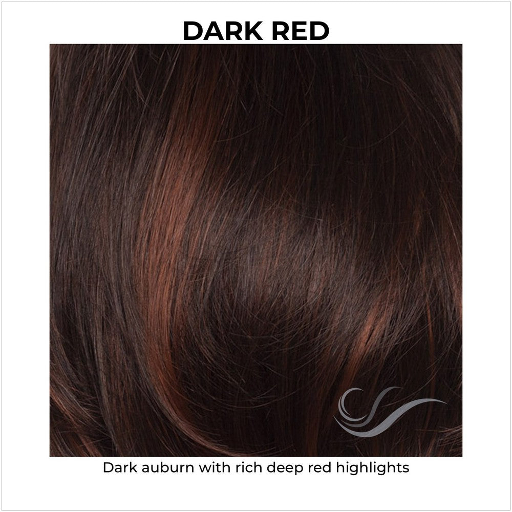 Dark Red-Dark auburn brown and copper with burgundy highlights