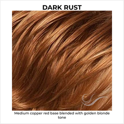 Dark Rust-Medium copper red base blended with golden blonde tone