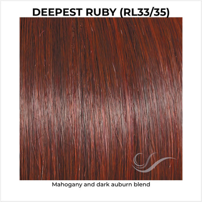 Deepest Ruby (RL33/35)-Mahogany and dark auburn blend