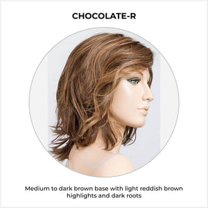 Delight Mono by Ellen Wille in Chocolate-R-Medium to dark brown base with light reddish brown highlights and dark roots