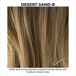 Load image into Gallery viewer, Desert Sand-R-50/50 dark honey blonde and gold blonde blend with medium brown roots

