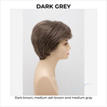 Load image into Gallery viewer, Destiny By Envy in Dark Grey-Dark brown, medium ash brown and medium gray
