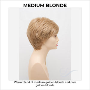 Destiny By Envy in Medium Blonde-Warm blend of medium golden blonde and pale golden blonde