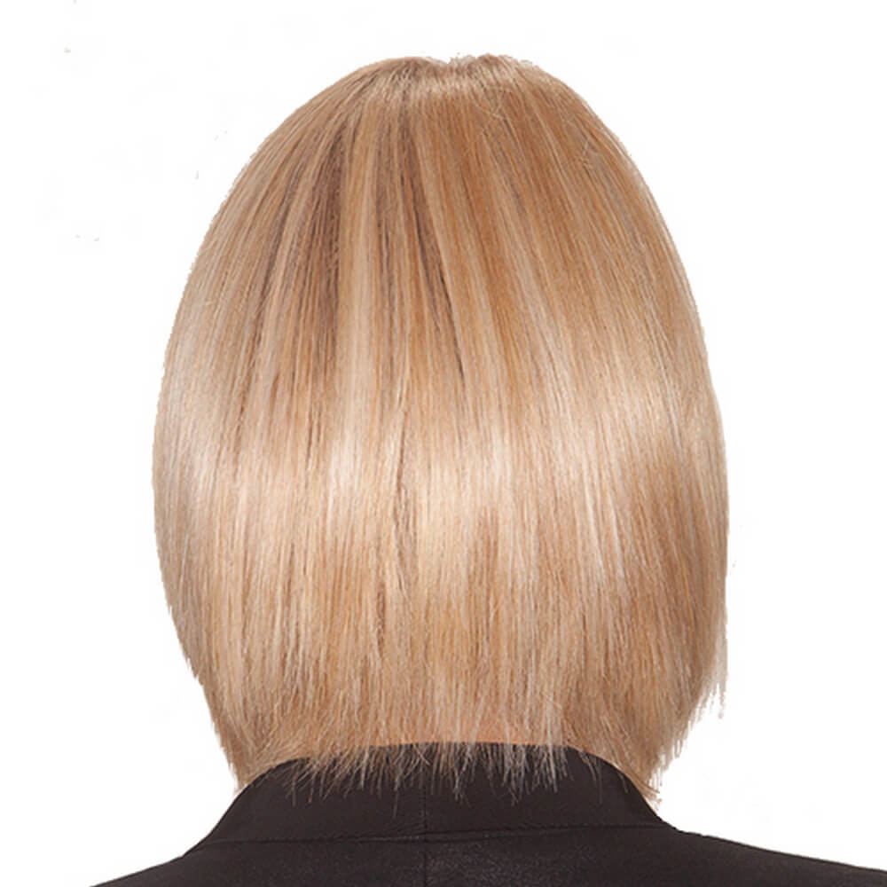Double Shot Bob Hand-Tied by Belle Tress wig in Honey w/ Chai Latte Image 3