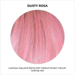 Load image into Gallery viewer, Dusty Rosa-Luscious rosy pink blend with medium brown natural-looking root
