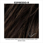 Load image into Gallery viewer, Espresso-R-Darkest brown base and a blend of dark brown, with darker roots
