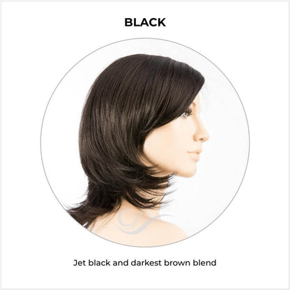 Ferrara by Ellen Wille in Black-Jet black and darkest brown blend